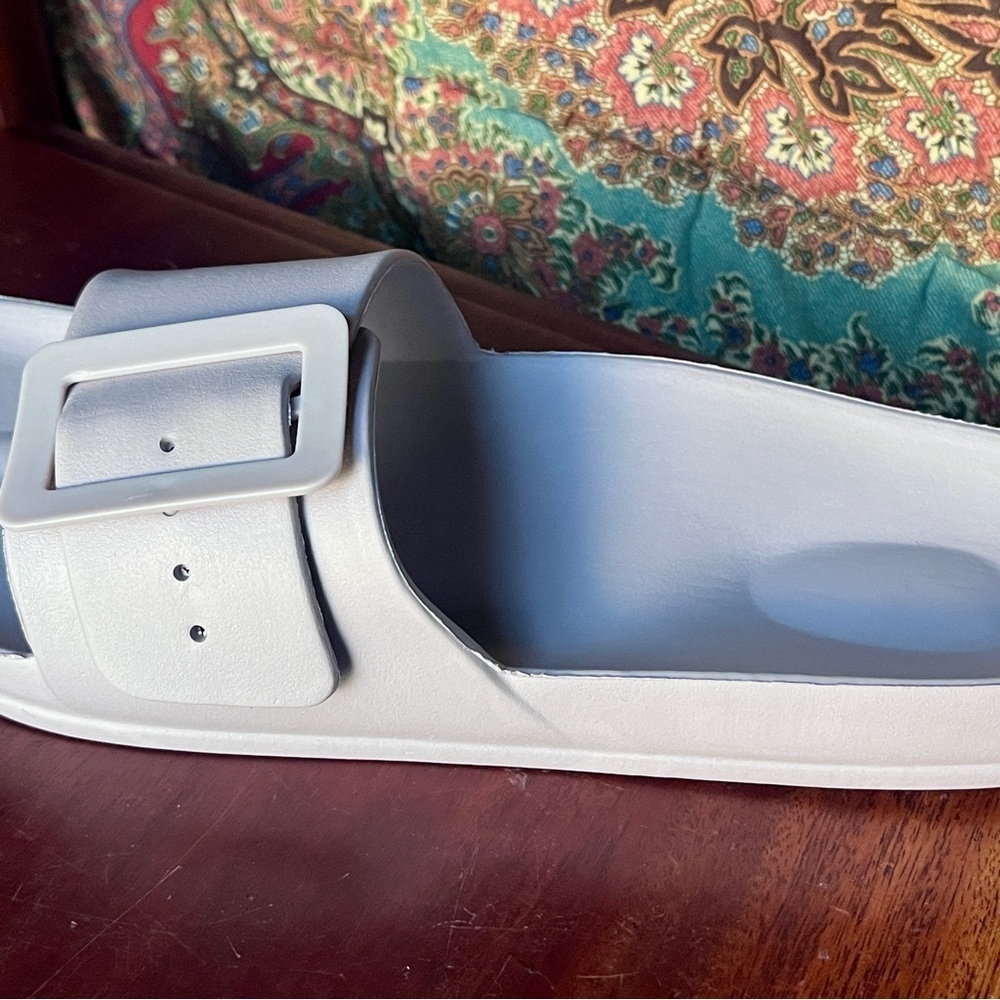 Womens Arch Support Slide Sandals Light Purple New With Tags - Picture 2 of 4